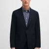 HUGO BOSS Blazers>Casaco De Ajuste Slim Em Tecido Elástico De Alto Desempenho Resistente A Vincos