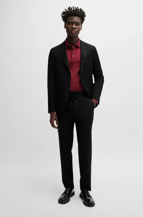 HUGO BOSS Blazers>Casaco De Ajuste Slim Em Linho