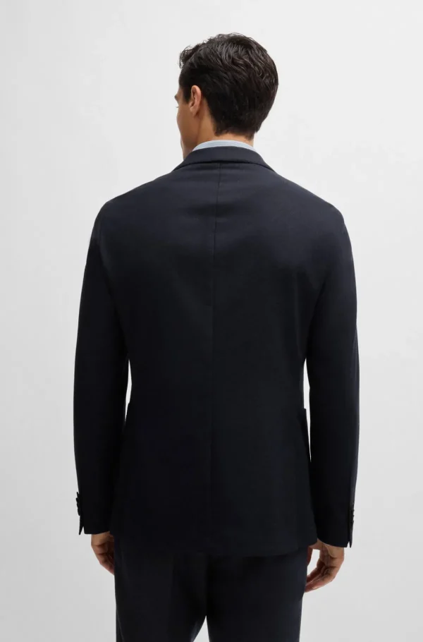 HUGO BOSS Blazers>Casaco De Ajuste Slim Em Flanela Elástica