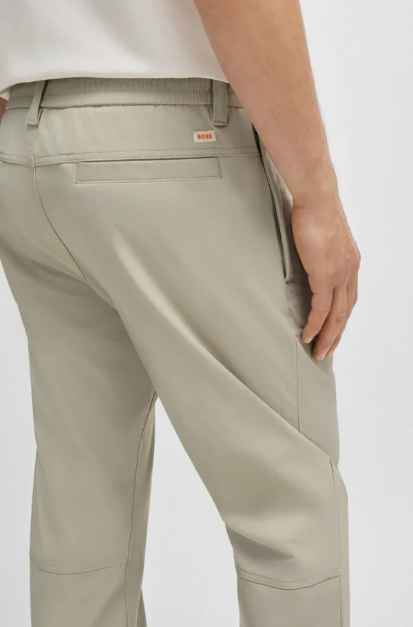 HUGO BOSS Calças E Calções>Chinos De Ajuste Afunilado Em Material Elástico Técnico