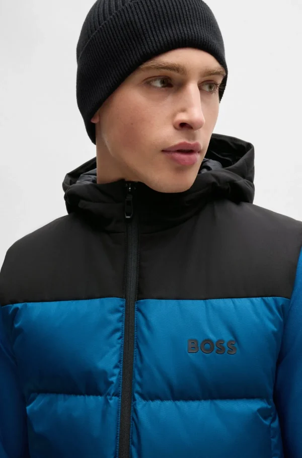 HUGO BOSS Vestuário De Exterior>Colete De Penugem Repelente à água Com Estampado De Logótipo