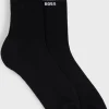 MULHER HUGO BOSS Meias>Conjunto De Dois Pares De Meias De Cano Médio Com Detalhes De Logótipo