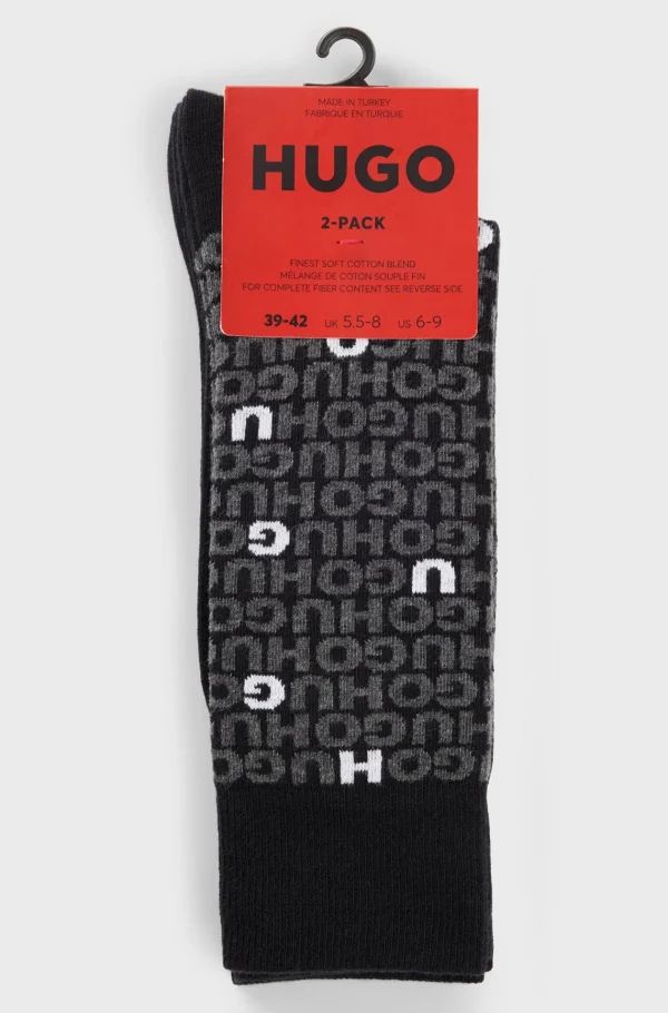 HUGO BOSS Meias>Conjunto De Duas Meias Com Logótipo