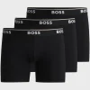 HUGO BOSS Roupa Interior>Conjunto De Três Boxers Compridos Em Algodão Elástico Com Logótipos