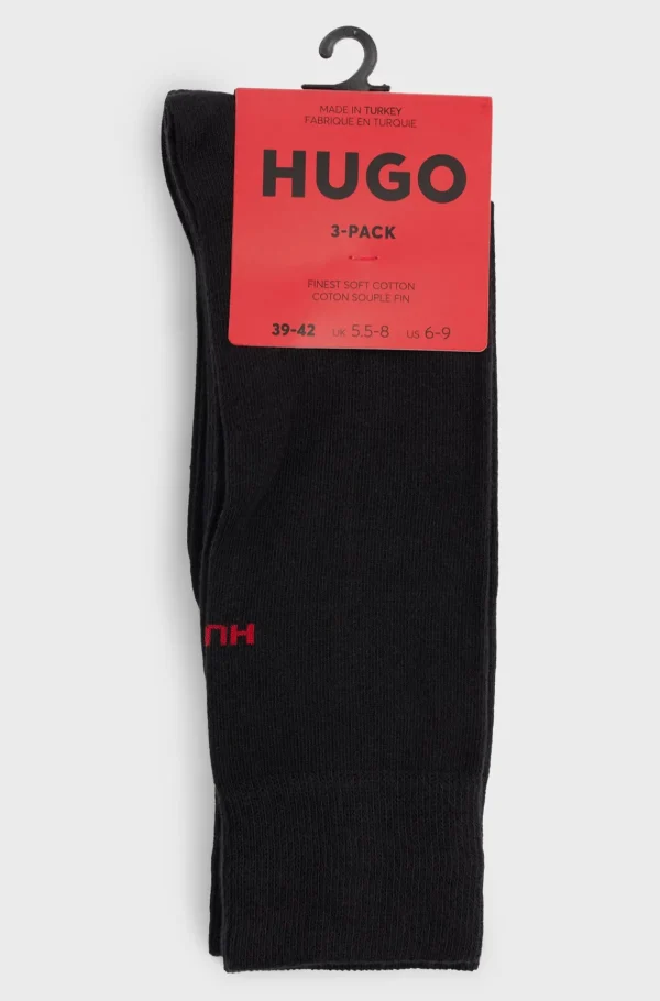 HUGO BOSS Meias>Conjunto De Três Meias Com Logótipo