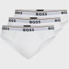 HUGO BOSS Roupa Interior>Conjunto De Três Slips Em Algodão Elástico Com Logótipos Na Cintura