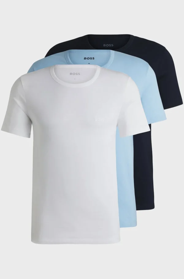 HUGO BOSS Roupa Interior>Conjunto De Três T-shirts De Roupa Interior Com Logótipo Em Jersey De Algodão