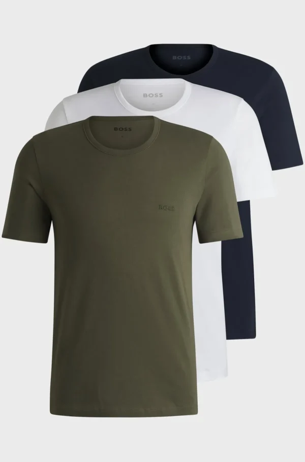 HUGO BOSS Roupa Interior>Conjunto De Três T-shirts Interiores Com Logótipos Bordados