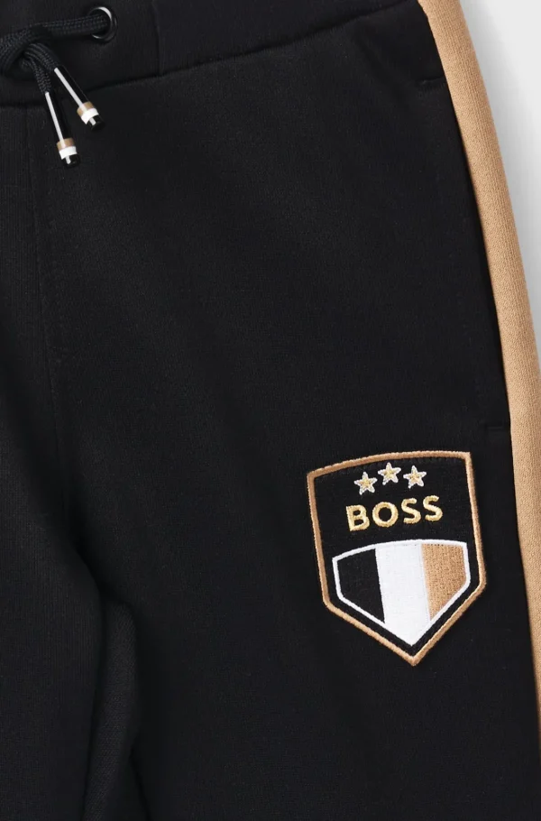 Crianças HUGO BOSS Partes De Cima Para Rapaz | Partes De Baixo Para Rapaz>Fato De Treino De Velo Com Bloco De Cores De Assinatura Para Criança