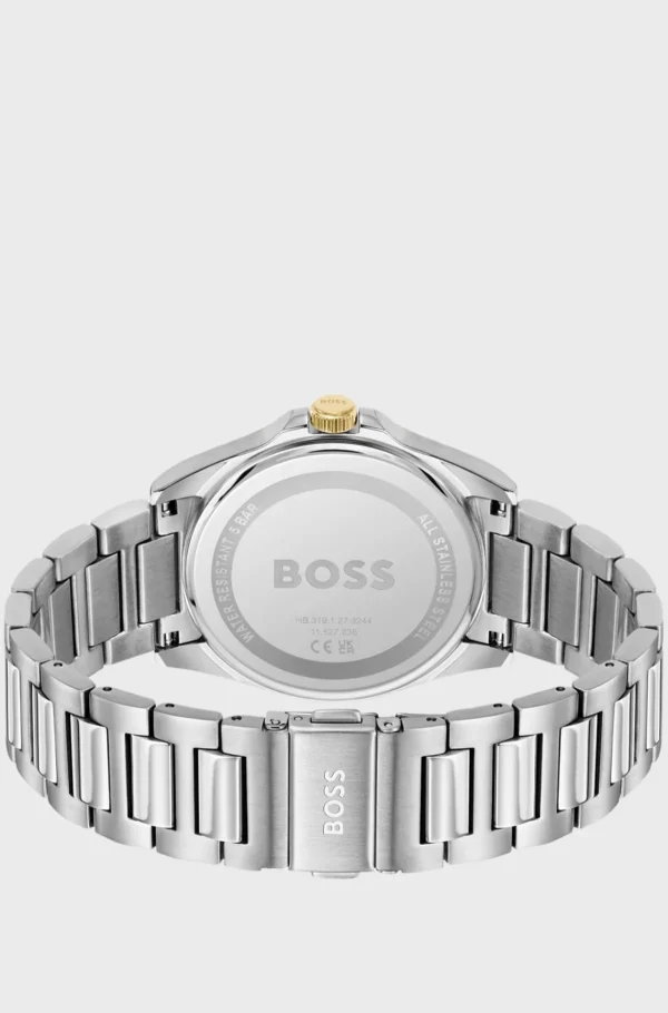 HUGO BOSS Relógios>Gold- And -tone Watch With Green Grooved Dial