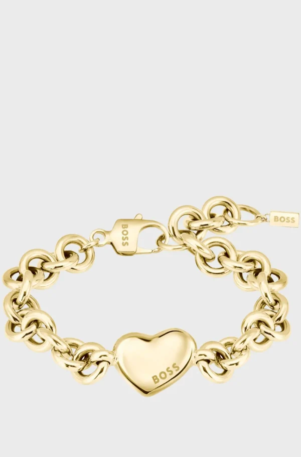 MULHER HUGO BOSS Joias>-tone Chain Bracelet With Heart Charm