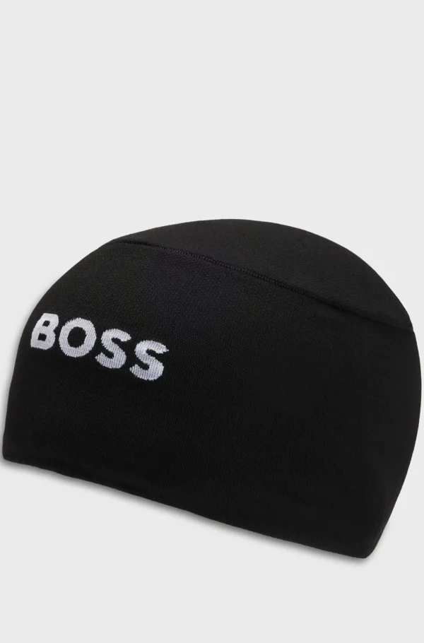 MULHER HUGO BOSS Gorros E Luvas>Gorro BOSS X ASSOS Com Isolamento E Construção Sem Costuras