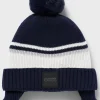 Crianças HUGO BOSS Chapéus E Cachecóis>Gorro Em Algodão Tecido Com Pompom Para Criança