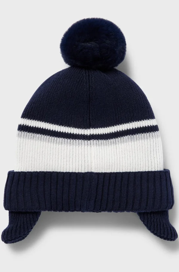 Crianças HUGO BOSS Chapéus E Cachecóis>Gorro Em Algodão Tecido Com Pompom Para Criança