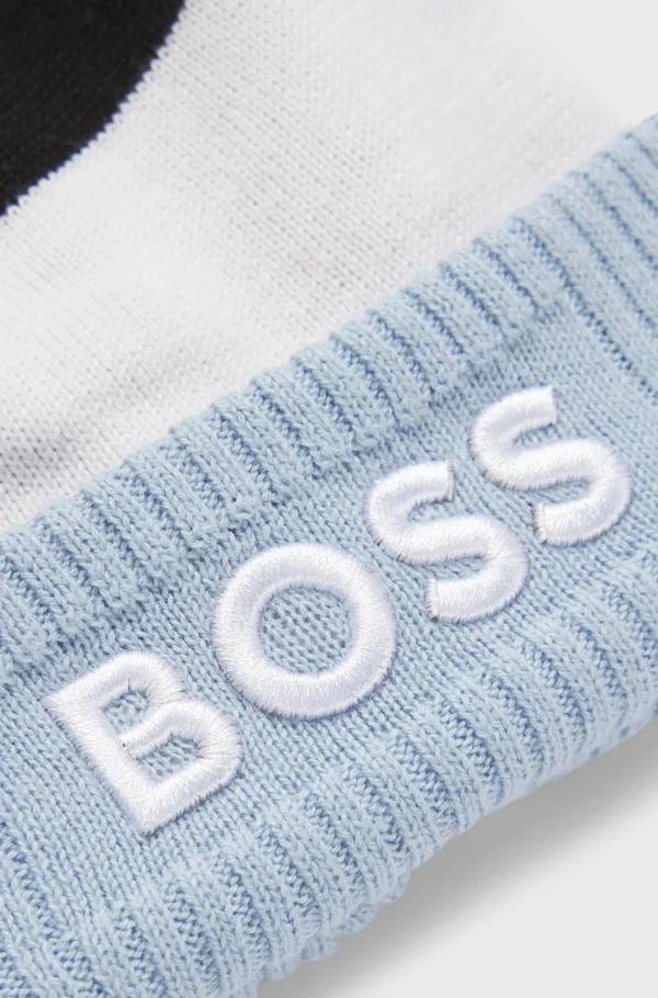 Crianças HUGO BOSS Chapéus E Cachecóis>Gorro Multicolorido Para Criança Com Pompom