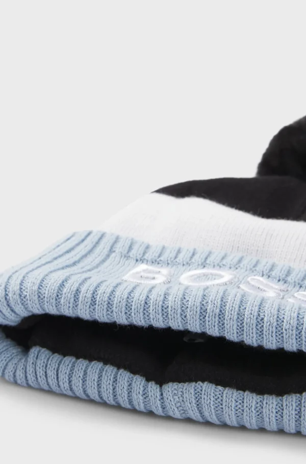 Crianças HUGO BOSS Chapéus E Cachecóis>Gorro Multicolorido Para Criança Com Pompom