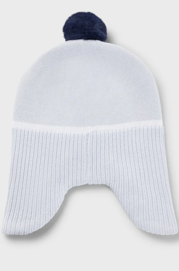 Crianças HUGO BOSS Chapéus E Cachecóis>Gorro Para Bebé Com Pompom E Proteções Para Os Ouvidos