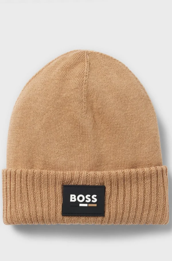 Crianças HUGO BOSS Chapéus E Cachecóis>Gorro Para Criança Com Etiqueta De Logótipo De Silicone