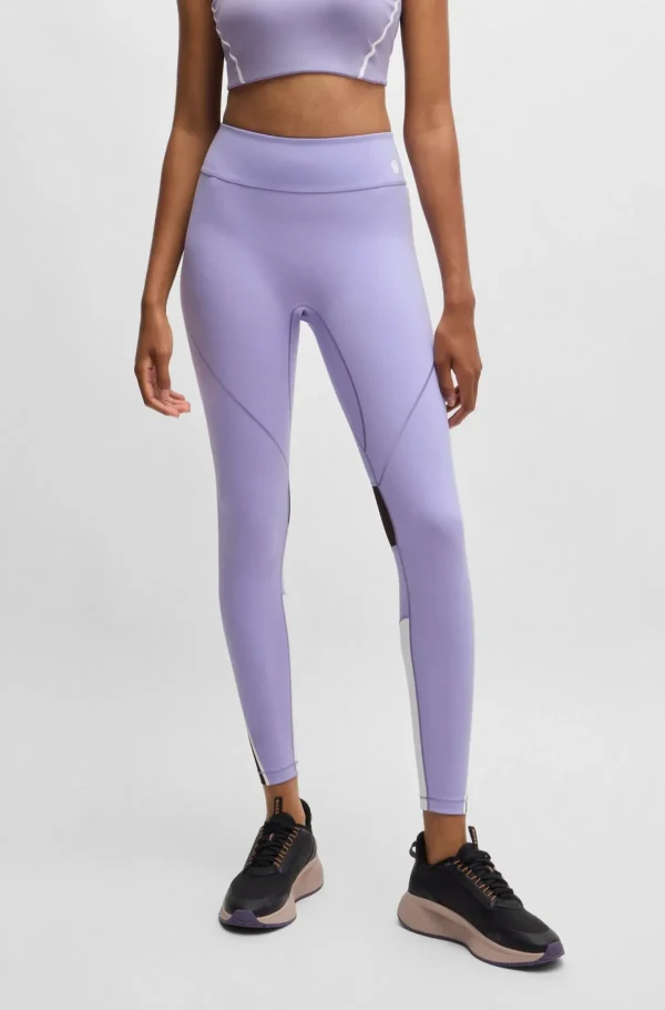 MULHER HUGO BOSS Vestuário Para O Ginásio | Fatos De Treino>Leggings Em Jersey Elástico Com Monograma Double B