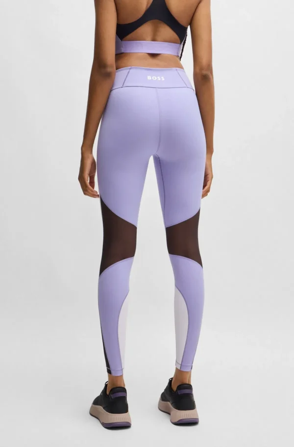 MULHER HUGO BOSS Vestuário Para O Ginásio | Fatos De Treino>Leggings Em Jersey Elástico Com Monograma Double B