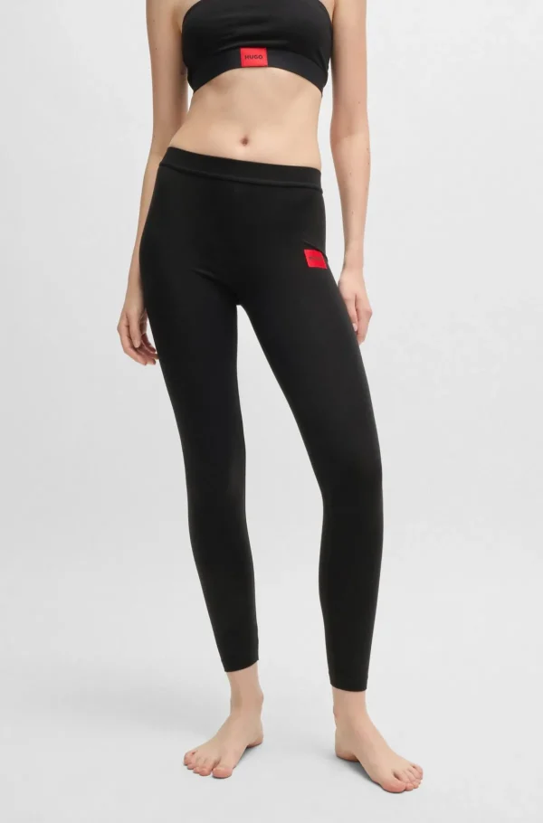 MULHER HUGO BOSS Calças E Calções>Leggings Térmicas Com Logótipo Vermelho