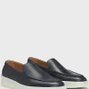 HUGO BOSS Sapatos Descontraídos>Loafers Em Pele Granulada Com Marca Em Relevo