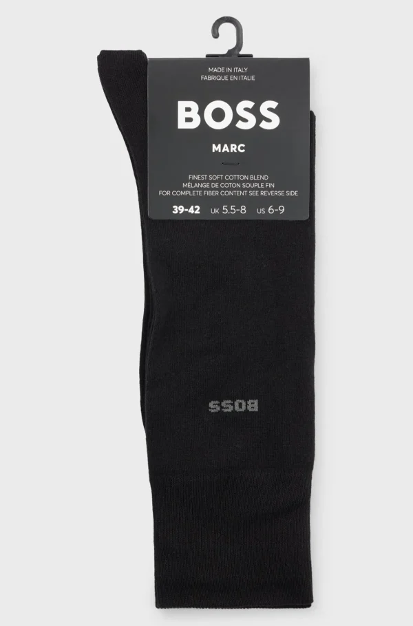 HUGO BOSS Meias>Meias Com Logo Regulares Em Algodão Elástico