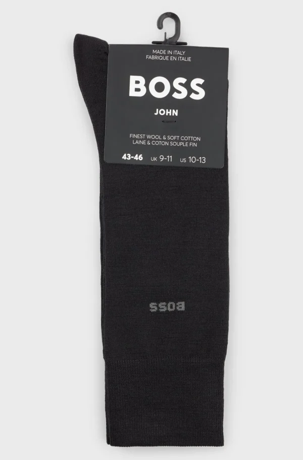 HUGO BOSS Meias>Meias Com Logótipo Regulares Em Mistura De Lã