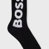 HUGO BOSS Meias>Meias De Cano Curto Com Logótipo Contrastante