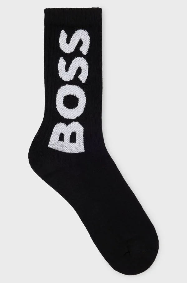 HUGO BOSS Meias>Meias De Cano Curto Com Logótipo Contrastante