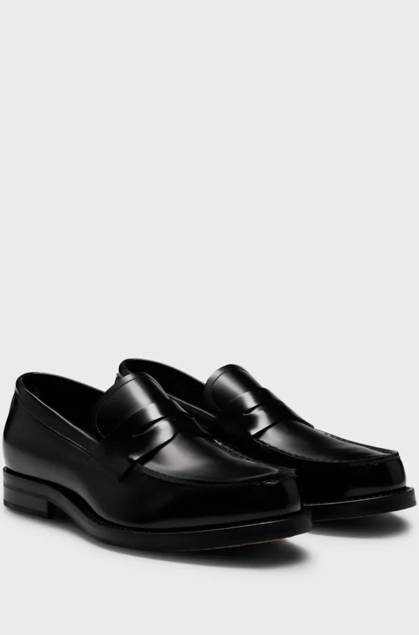 HUGO BOSS Sapatos Formais | Sapatos Informais>Mocassins Em Pele Com Sola Dressletic