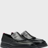 HUGO BOSS Mocassins>Mocassins Slip-on Em Pele Com Acabamento De Franjas