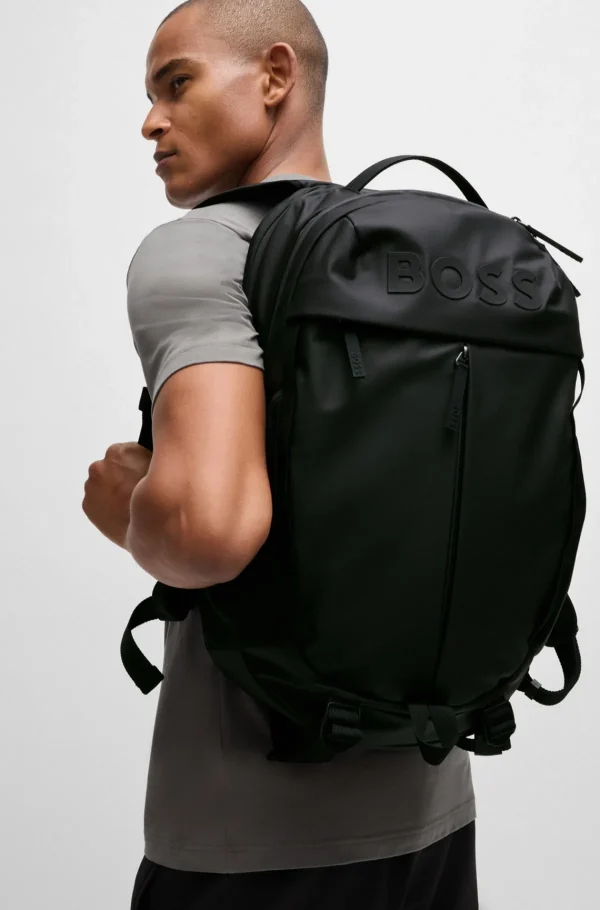 HUGO BOSS Malas>Mochila Em Pele Sintética Com Detalhes De Logótipo