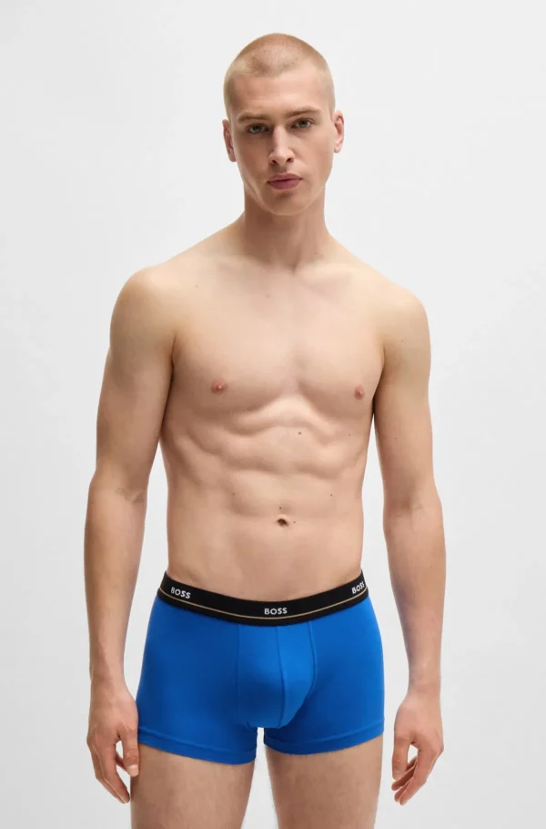 HUGO BOSS Roupa Interior>Pack De Cinco Boxers Em Algodão Elástico Com Logótipo No Cós