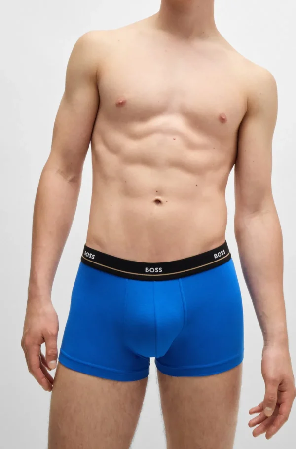 HUGO BOSS Roupa Interior>Pack De Cinco Boxers Em Algodão Elástico Com Logótipo No Cós