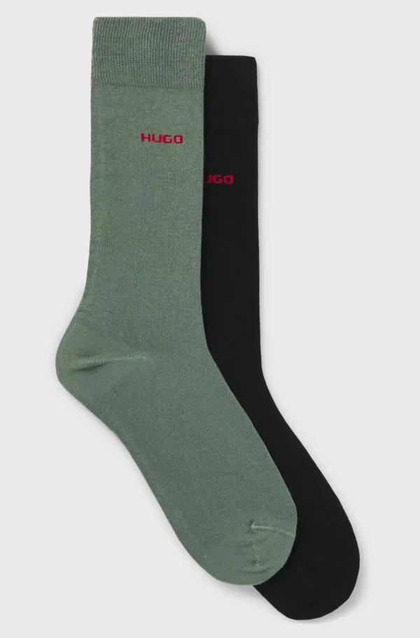 HUGO BOSS Meias>Pack De Duas Meias Numa Mistura De Algodão