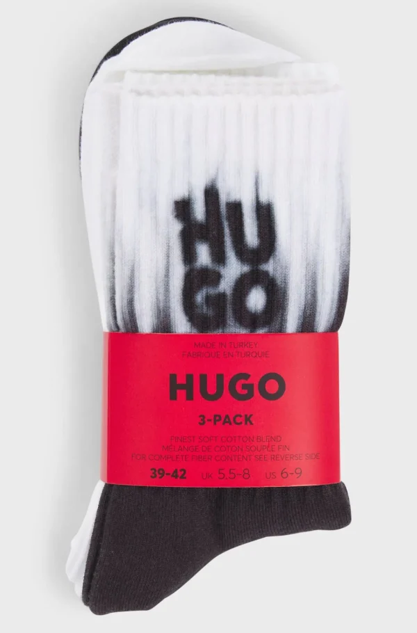 HUGO BOSS Meias>Pack De Três Pares De Meias Curtas Com Logótipo