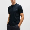 HUGO BOSS Ténis E Padel>Polo BOSS X Matteo Berrettini Em Jacquard De Malha Com Monograma