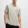 HUGO BOSS Polos>Polo BOSS X Matteo Berrettini De Ajuste Slim Com Proteção UV