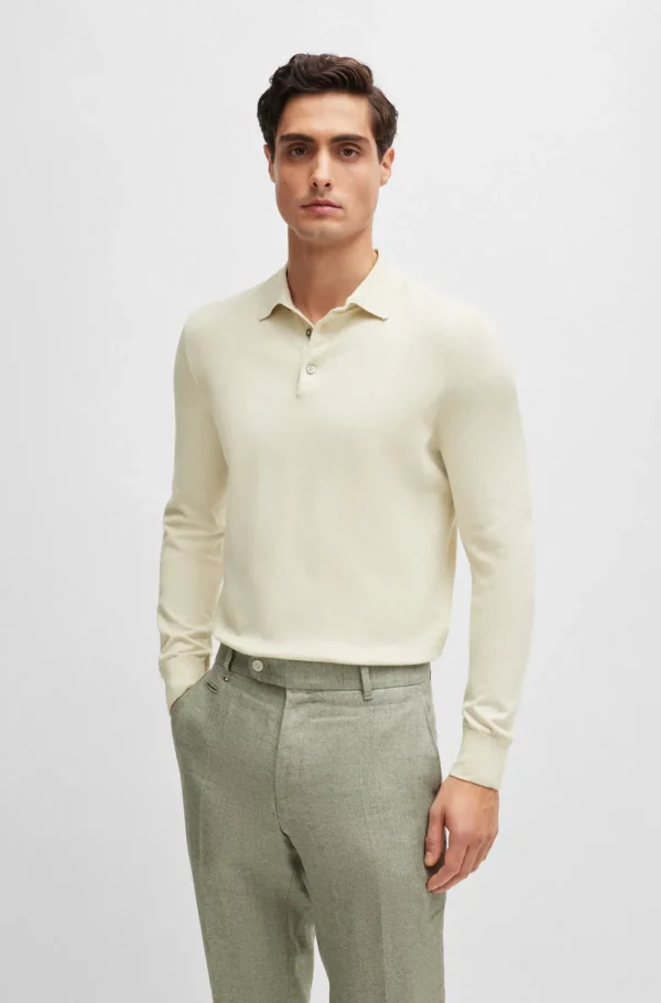 HUGO BOSS Polos>Polo De Ajuste Regular Em Jersey De Algodão