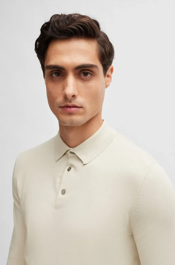 HUGO BOSS Polos>Polo De Ajuste Regular Em Jersey De Algodão