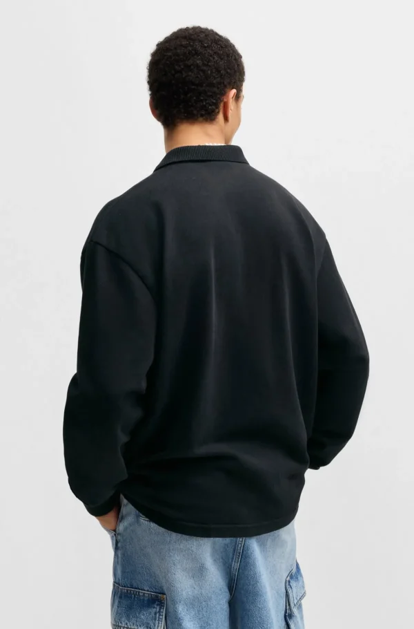 HUGO BOSS Sweats E Hoodies>Polo De Algodão Com Logótipo