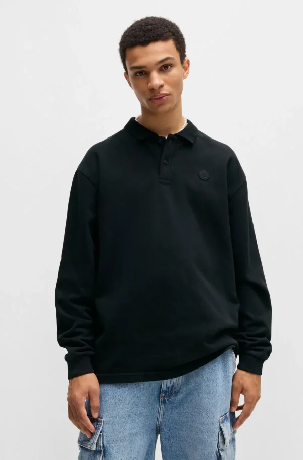 HUGO BOSS Sweats E Hoodies>Polo De Algodão Com Logótipo