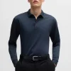 HUGO BOSS Polos>Polo Em Algodão Interlock Com Logótipo Bordado