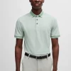 HUGO BOSS Polos>Polo Em Algodão Piqué Oxford Com Logótipo