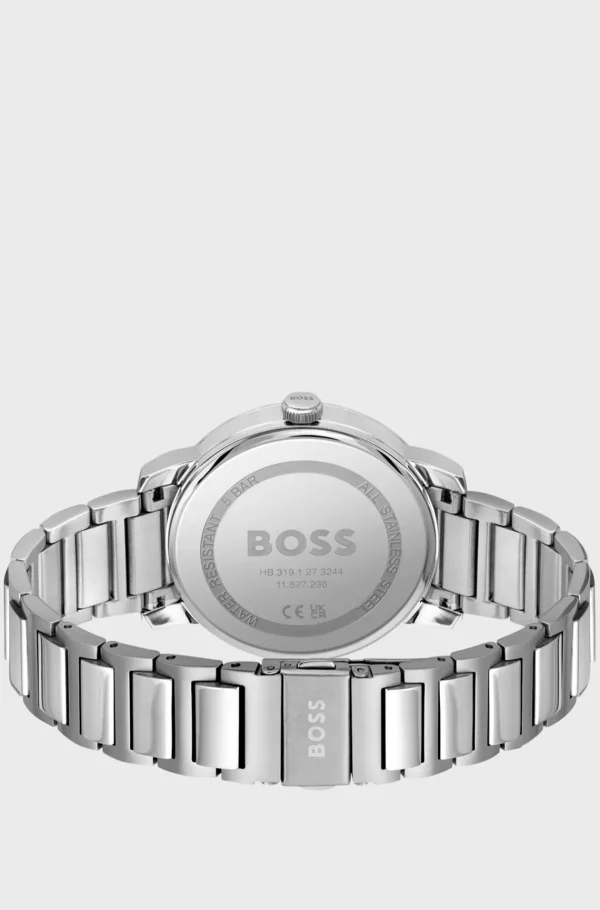 HUGO BOSS Relógios>Relógio Com Bracelete De Elos H Com Mostrador Verde