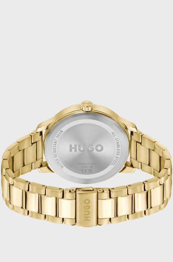 HUGO BOSS Relógios>Relógio Dourado Com Submostradores Pretos