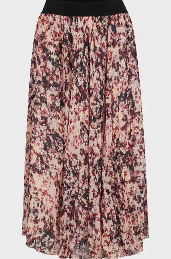 MULHER HUGO BOSS Saias>Saia Com Estampa Floral Em Tecido Crepe