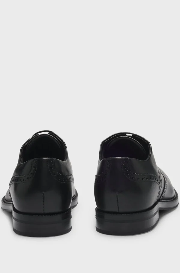 HUGO BOSS Sapatos Formais>Sapatos Derby Italianos Em Pele Com Sola Dressletic