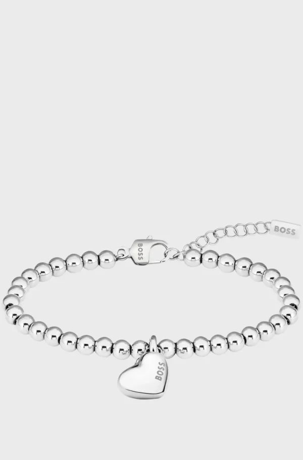 MULHER HUGO BOSS Joias>-tone Beaded Bracelet With Heart Charm